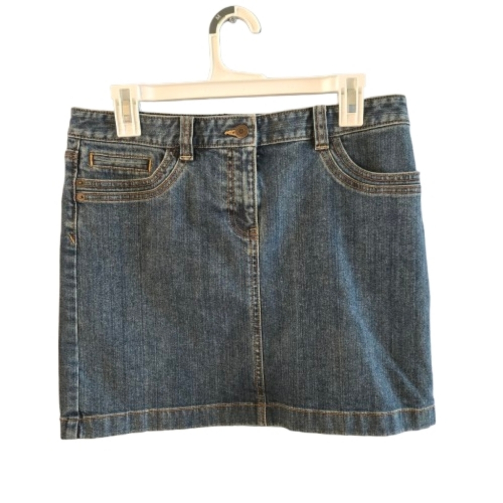 Ann Taylor Loft Outlet Petites Denim Mini Skirt